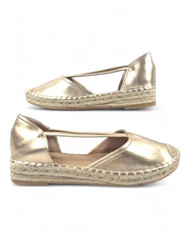 Sandales pour Femme TIMBOS SANDALIA ESPARTO PLANA MUJER ORO 131301 AMARILLO