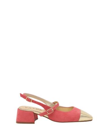 Zapatos de tacón de Mujer AZAREY ZAPATO DESTALONADO CORAL-ORO NARANJA