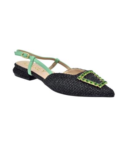 Bailarinas de Mujer AZAREY BAILARINA DESTALONADA RAFIA NEGRO