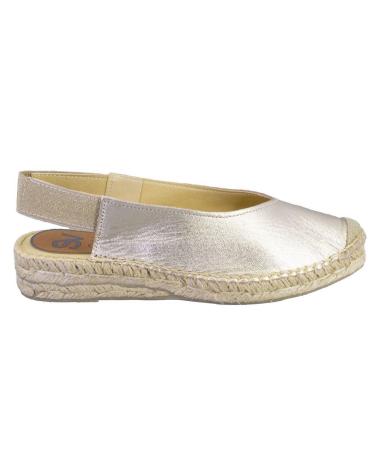 Zapatos de Mujer SALVI 132-006 ALPARGATAS DE MUJER PIEL PLATINO