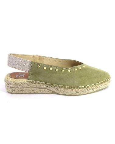 Zapatos de Mujer SALVI 132-016T ALPARGATAS DE MUJER ANTE SERRAJE KAKI