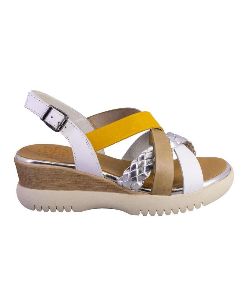 Sandalen für Damen PORRONET 3155 SANDALIAS DE MUJER PIEL BLANCO