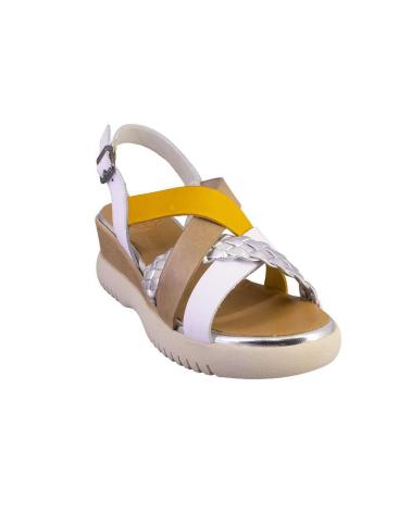 Sandalen für Damen PORRONET 3155 SANDALIAS DE MUJER PIEL BLANCO