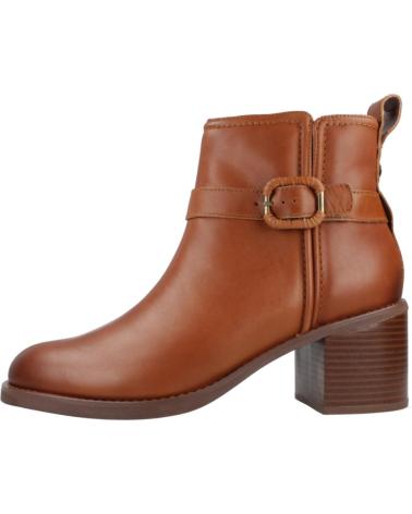 STIVALETTI CLARKS CHAMBERLY TRIM IN PELLE MARRONE MIDTAN MIDTAN