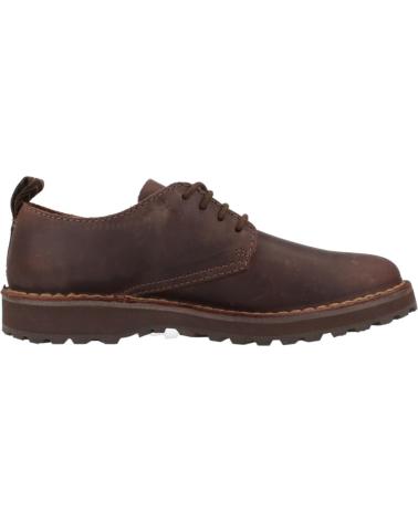 CLARKS SOLSBURY LACE DARK BROWN LEATHER SHOES DRKBRWN FOR MEN DRKBRWN