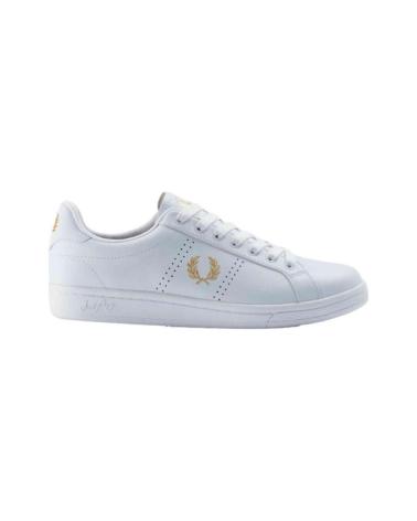 FRED PERRY ZAPATILLAS B721 LEATHER PARA HOMBRE EN COLOR BLANCO