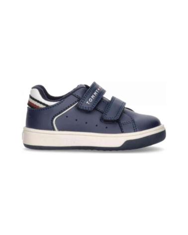 Sneaker TOMMY HILFIGER  für Mädchen und Junge LOW CUT VELCRO SNEAKER BLUE-OFF WHITE MODELO T1B9-330951355A  MULTICOLOR