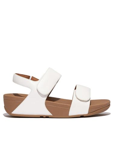 Sandalias de Mujer FITFLOP LULU ADJUSTABLE LTH BACK STRAPS PIEL BLANCA BLANCO