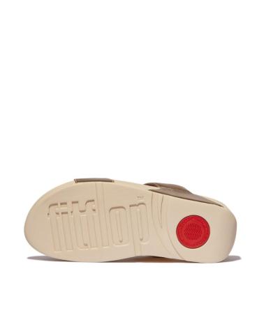 Sandales pour Femme FITFLOP LULU LEATHER SLIDES PLATINO