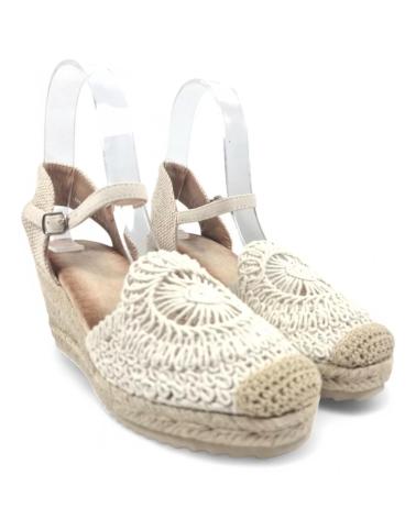 Sandalen für Damen TIMBOS SANDALIA CUNA ESPARTO MUJER 131298 BEIGE