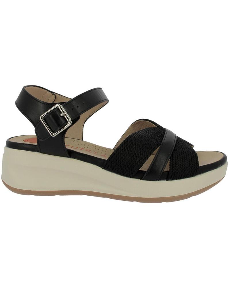 Sandalen für Damen D`CUTILLAS SANDALIAS DE MUJER DOCTOR CUTILLAS 31617 TIRAS NEGRO