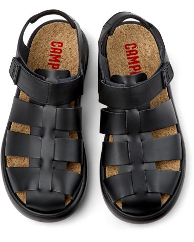 Sandalias de Hombre CAMPER SANDALIAS DE PIEL PELOTAS FLOTA K100938 NEGRO003