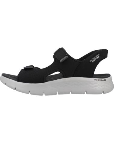 SKECHERS SANDALIAS HOMBRE MODELO SLIP-INS GO WALK FLEX COLOR NEGRO BK BKGY