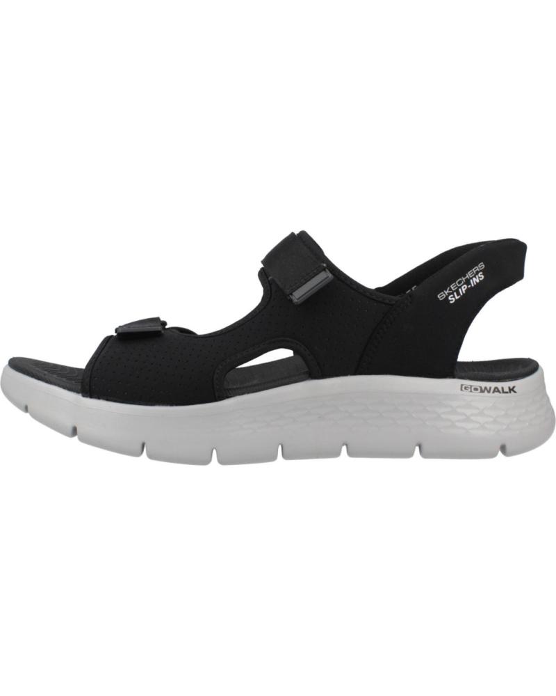 SKECHERS SANDALIAS HOMBRE MODELO SLIP-INS GO WALK FLEX COLOR NEGRO BK BKGY