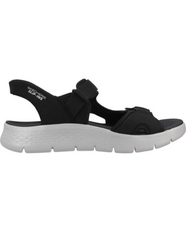 SKECHERS SANDALIAS HOMBRE MODELO SLIP-INS GO WALK FLEX COLOR NEGRO BK BKGY