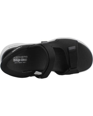 SKECHERS SANDALIAS HOMBRE MODELO SLIP-INS GO WALK FLEX COLOR NEGRO BK BKGY