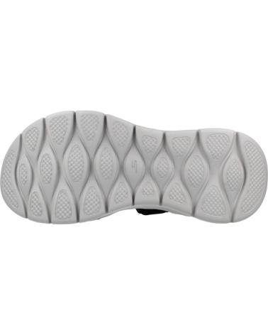 SKECHERS SANDALIAS HOMBRE MODELO SLIP-INS GO WALK FLEX COLOR NEGRO BK BKGY