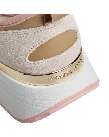 Sportif pour Femme MICHAEL KORS SNEAKERS FLYNN DE MALLA Y PIEL 43F3FYFS1D PARA MUJER ROSA