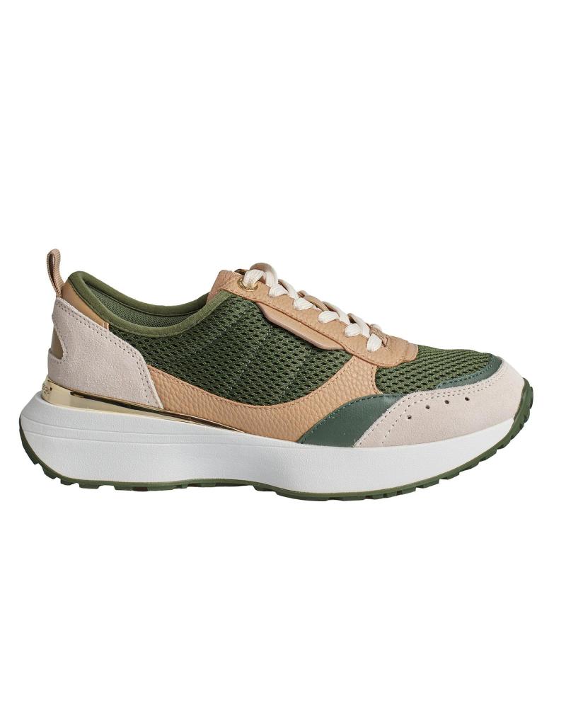 Deportivas de Mujer MICHAEL KORS SNEAKERS FLYNN DE MALLA Y PIEL 43F3FYFS1D PARA MUJER VERDE-MARRóN