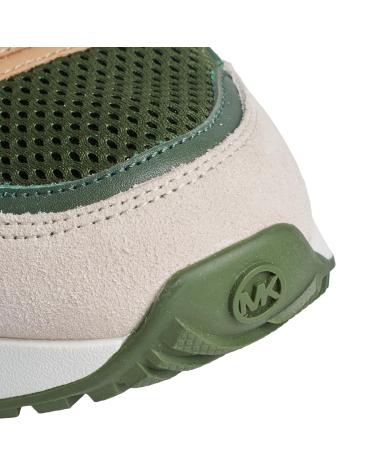 Deportivas de Mujer MICHAEL KORS SNEAKERS FLYNN DE MALLA Y PIEL 43F3FYFS1D PARA MUJER VERDE-MARRóN