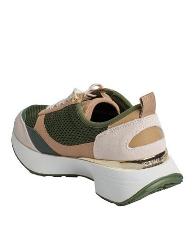 Deportivas de Mujer MICHAEL KORS SNEAKERS FLYNN DE MALLA Y PIEL 43F3FYFS1D PARA MUJER VERDE-MARRóN
