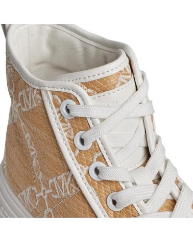 Deportivas de Mujer MICHAEL KORS SNEAKERS ALTAS EVY DE PAJA 43S4EYFE5Y PARA MUJER BEIGE