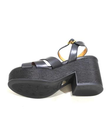 Sandali per Donna WEEKEND BY PEDRO MIRALLES SANDALIA VESTIR DE PIEL CON TACON Y PLATAFORMA NEGRO