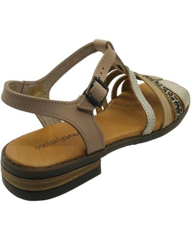 Sandalias de Mujer D`CUTILLAS SANDALIA PLANA PIEL MUJER DOCTOR CUTILLAS 37054 PLATINO