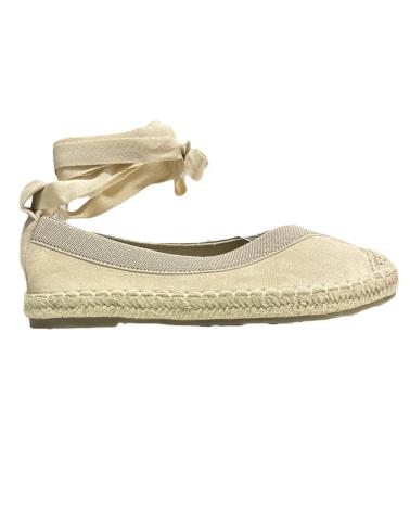 Bailarinas de Mujer CALZADOMANIA ESPARTO TIRA CON CUERDAS BEIG