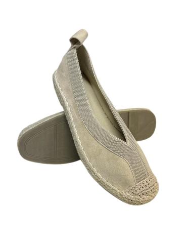 Bailarinas de Mujer CALZADOMANIA ESPARTO TIRA CON CUERDAS BEIG