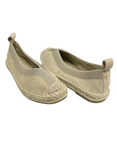 Bailarinas de Mujer CALZADOMANIA ESPARTO TIRA CON CUERDAS BEIG