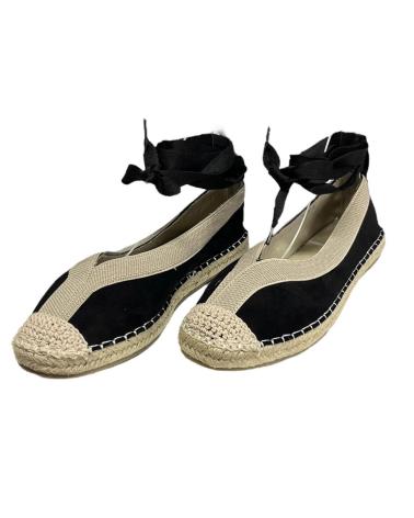 Bailarinas de Mujer CALZADOMANIA ESPARTO TIRA CON CUERDAS NEGRO