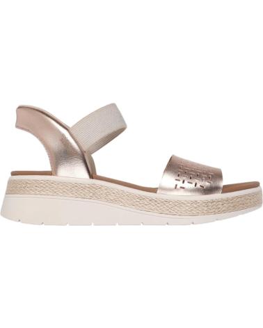 Sandali per Donna SKECHERS SANDALIAS SLIP-IN DE PIEL METáLICO