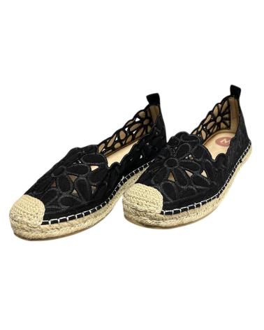 Chaussures pour Femme CALZADOMANIA ESPARTO BORDADA FLOR NEGRO