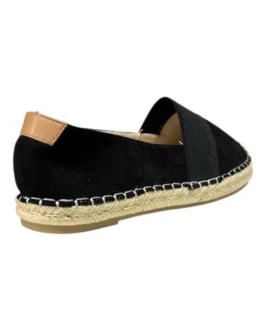 Zapatos de Mujer CALZADOMANIA ESPARTO PLANA ELASTICO NEGRO