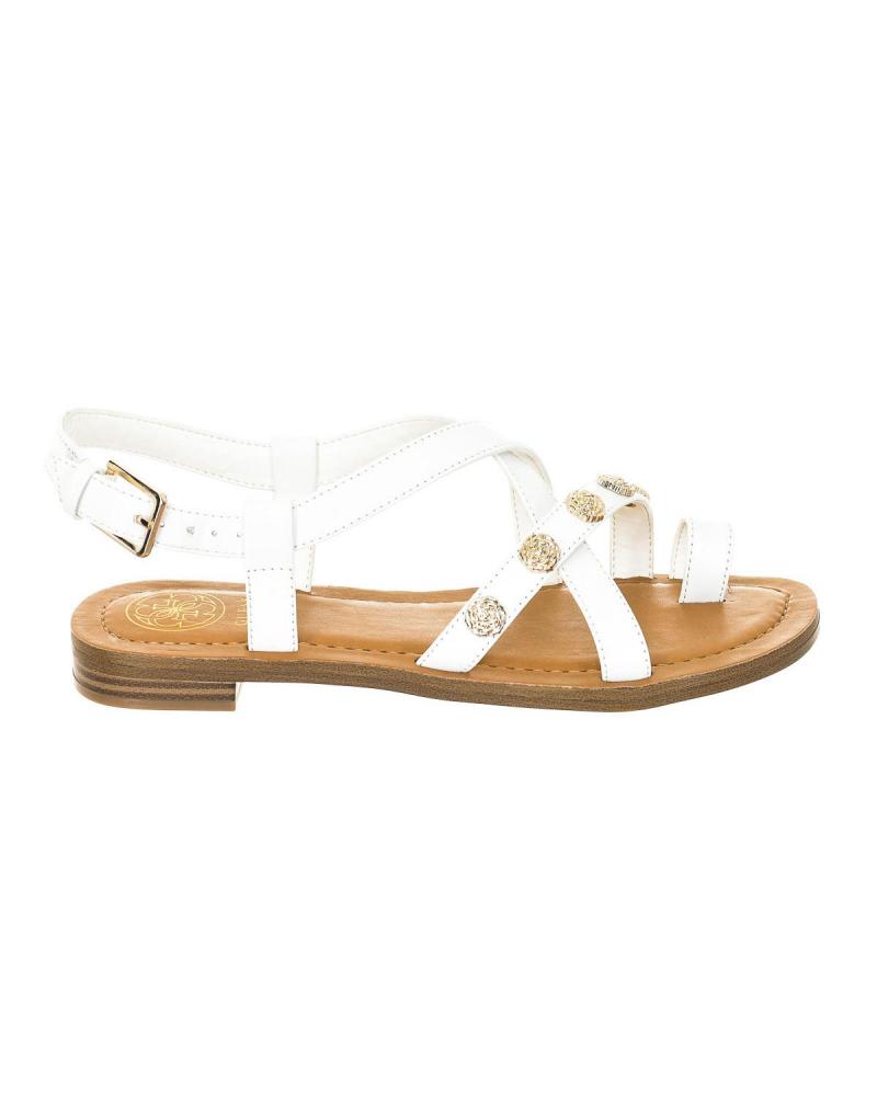 Sandalias De Mujer GUESS SANDALIAS PLANAS FL6GIELEA03  BLANCO