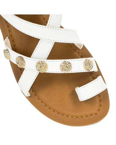 Sandalias De Mujer GUESS SANDALIAS PLANAS FL6GIELEA03  BLANCO