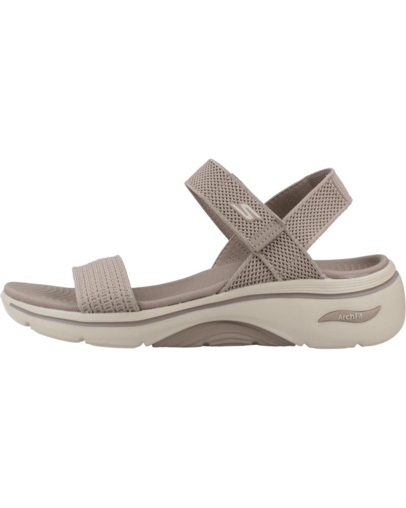 SKECHERS SANDALIAS 140874TPE EN PARA MUJER TAUPE TEXTILE