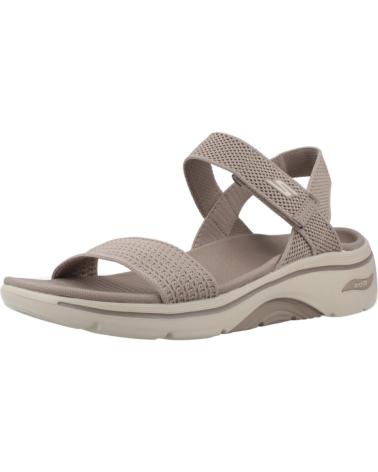 SKECHERS SANDALIAS 140874TPE EN PARA MUJER TAUPE TEXTILE