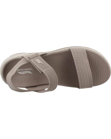 SKECHERS SANDALIAS 140874TPE EN PARA MUJER TAUPE TEXTILE