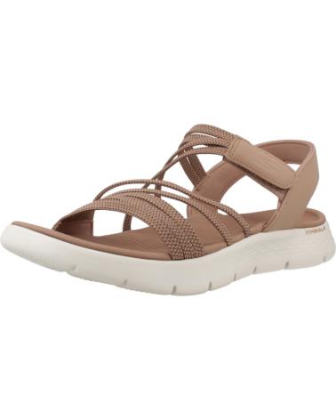 Sandalen für Damen SKECHERS SANDALIAS MUJER MODELO GO WALK FLEX COLOR MARRON TAN