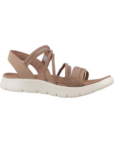 Sandalen für Damen SKECHERS SANDALIAS MUJER MODELO GO WALK FLEX COLOR MARRON TAN