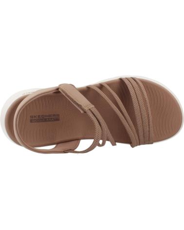 Sandalen für Damen SKECHERS SANDALIAS MUJER MODELO GO WALK FLEX COLOR MARRON TAN