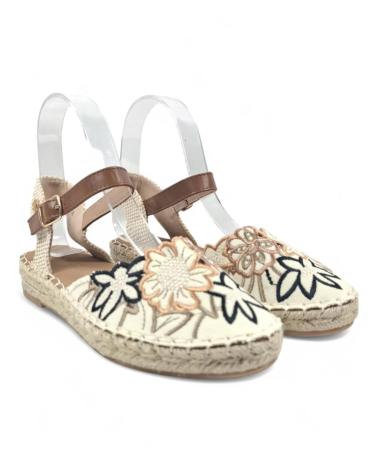 Sandalen für Damen TIMBOS SANDALIA ESPARTO PLANA MUJER 131294 NEGRO