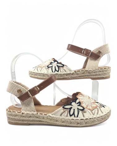 Sandalen für Damen TIMBOS SANDALIA ESPARTO PLANA MUJER 131294 NEGRO