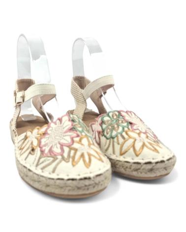 Sandalen für Damen TIMBOS SANDALIA ESPARTO PLANA MUJER APRICOT 131293 VARIOS COLORES