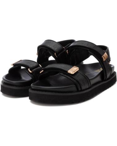 Sandales pour Femme XTI SANDALIAS PLANAS MUJER 144128 NEGRO