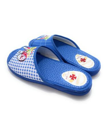 Hausschuhe für Damen SELQUIR ZAPATILLAS CASA MUJER P-ABIERTA BICICLET AZUL