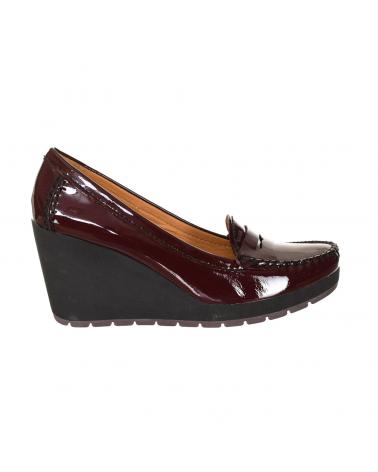 Zapatos de cuña GEOX  per Donna MOCASIN CUNA MUJER PIEL  BURDEOS