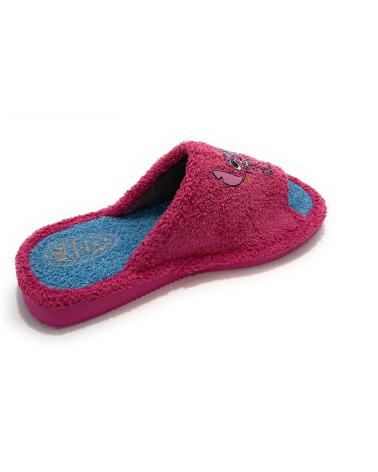 Pantofole per Donna SELQUIR ZAPATILLAS CASA MUJER RIZO PUNTA ABIERTA MORADO